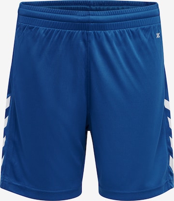 Hummel Regular Workout Pants in Blue: front