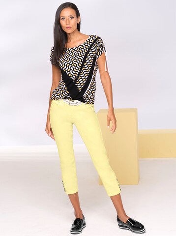 heine - Slimfit Pantalón en amarillo