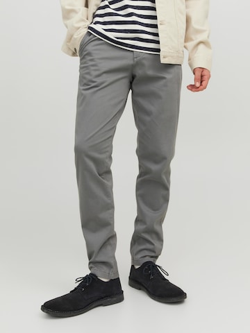 Slimfit Pantaloni eleganți 'MARCO BOWIE' de la JACK & JONES pe gri: față