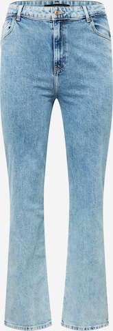 ONLY Carmakoma Bootcut Jeans 'Mille' i blå: framsida