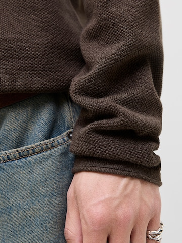 JACK & JONES Regular fit Sweater 'JJEHILL' in Brown