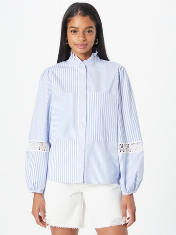 A-VIEW Blouse in Blauw: voorkant