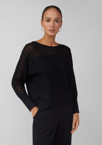 s.Oliver Sweater in Black: front