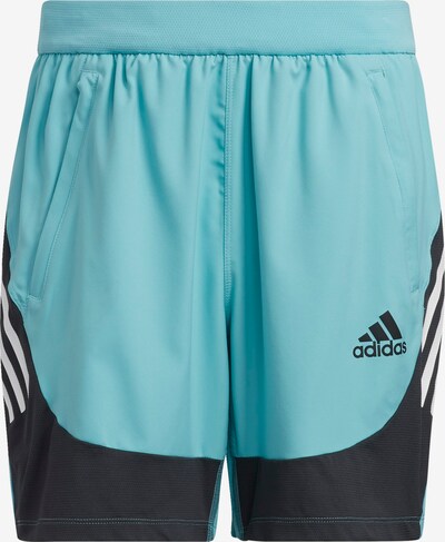 Pantaloni sport ADIDAS PERFORMANCE pe bleumarin / verde jad / alb, Vizualizare produs