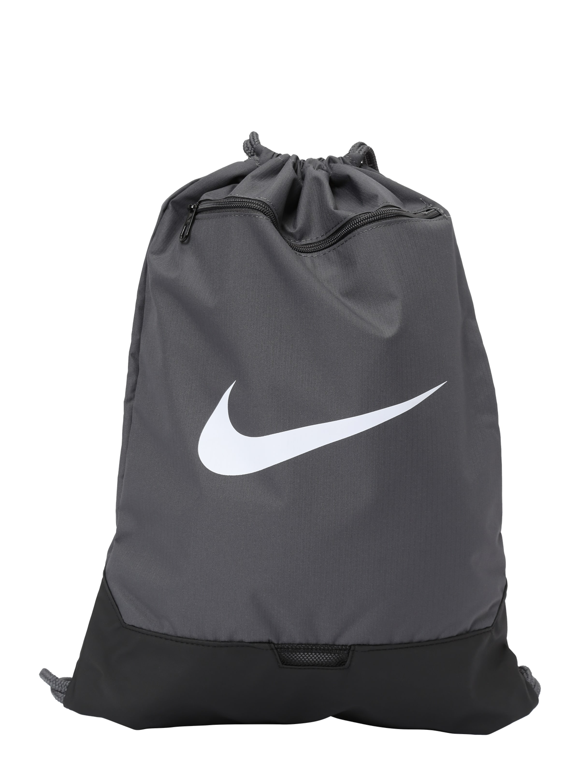 NIKE Torba sportowa 'Brasilia' w kolorze szary: przód