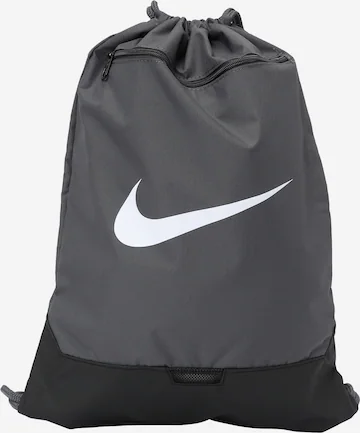 NIKE Sportturnbeutel 'Brasilia' in Grau: Vorderseite