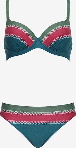 OLYMPIA Klassisch Bikini in Blau: Vorderseite