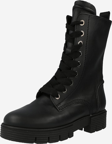 GABOR Lace-Up Ankle Boots in Black: front