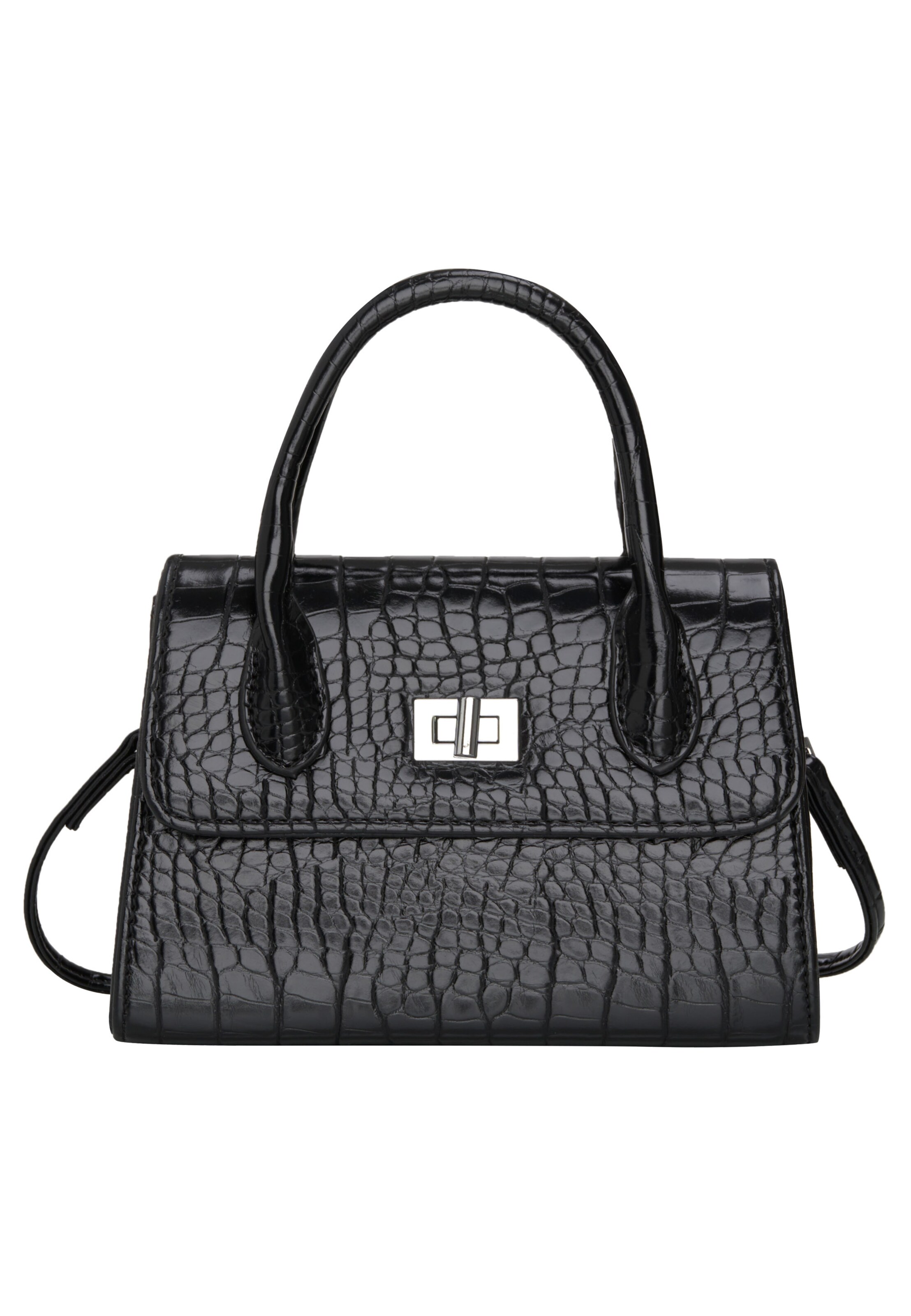 HARPA Handbag in Black: front