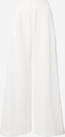 GAP Wide leg Trousers 'GAUZE' in White: front