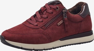 Baskets basses Tamaris en rouge : devant