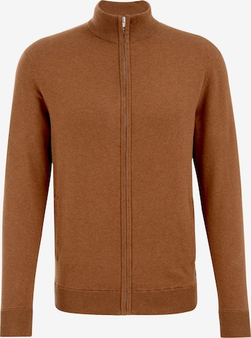Vestes en maille WE Fashion en marron : devant