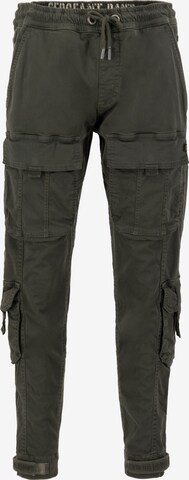 ALPHA INDUSTRIES Tapered Cargobroek in Grijs: voorkant