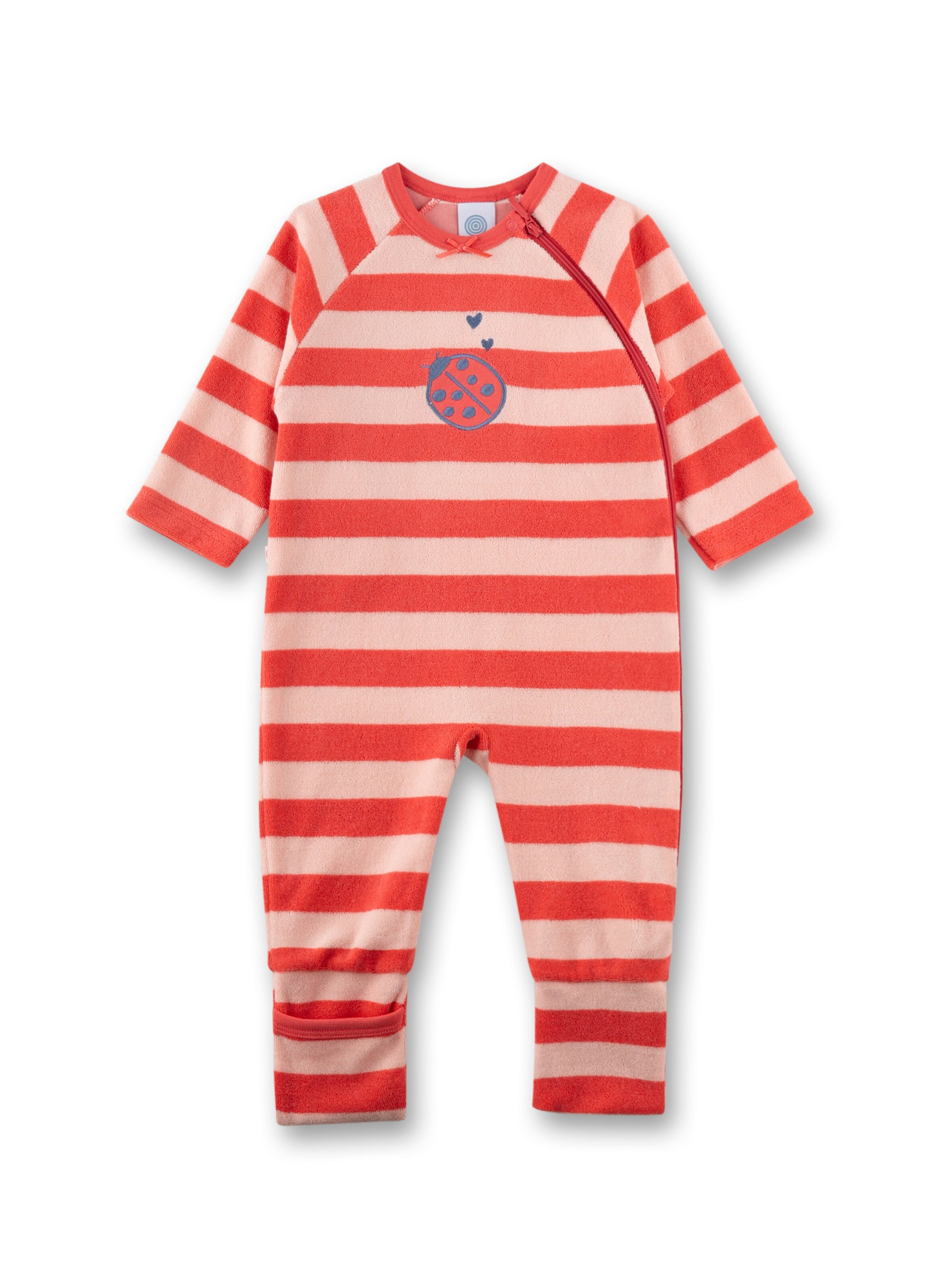 Sanetta Baby-Strampler in Rot: Vorderseite