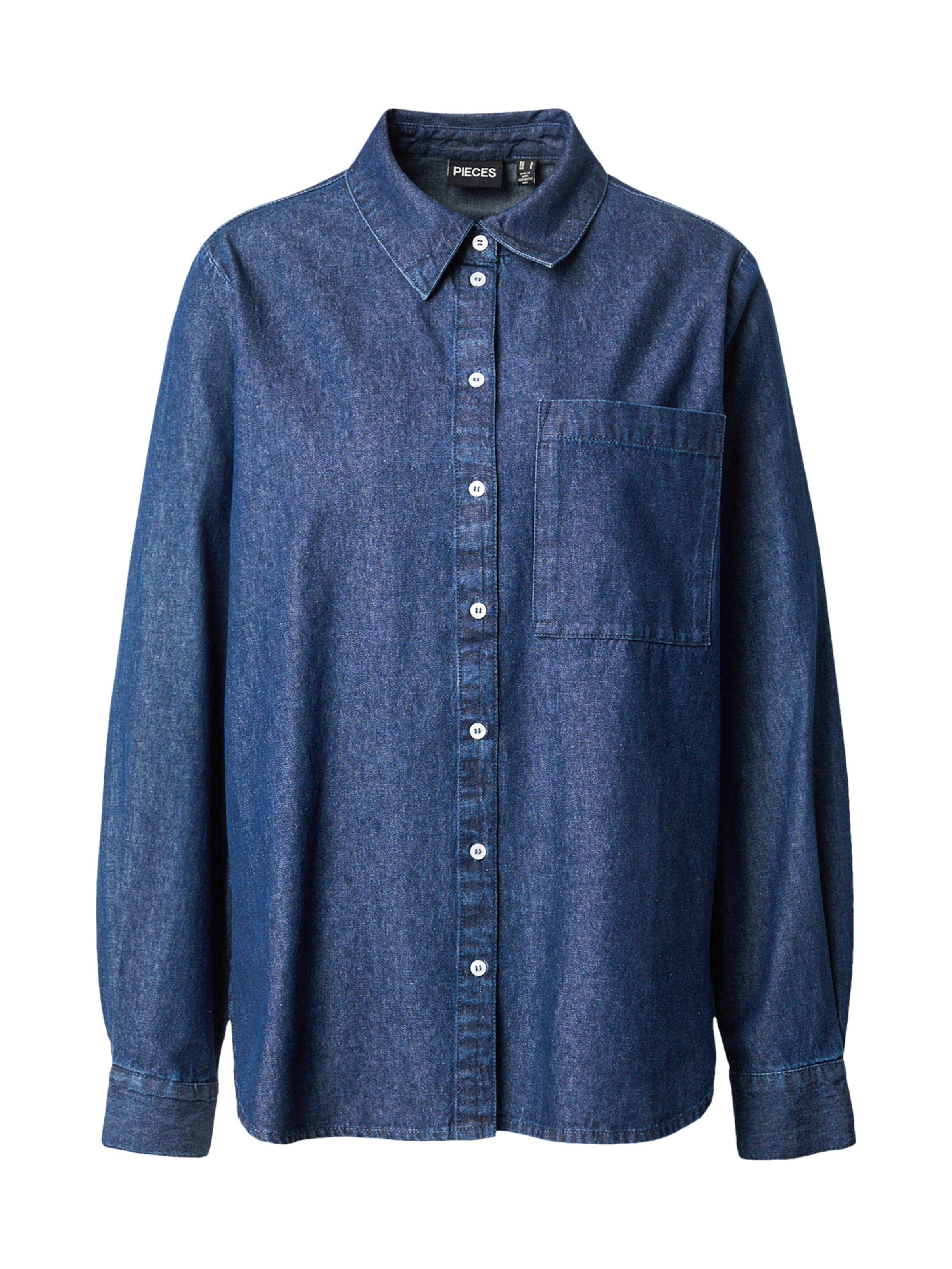 PIECES Blúz 'PCTENIM' - kék: elől