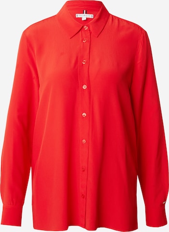 TOMMY HILFIGER - Blusa 'FLUID' em vermelho: frente