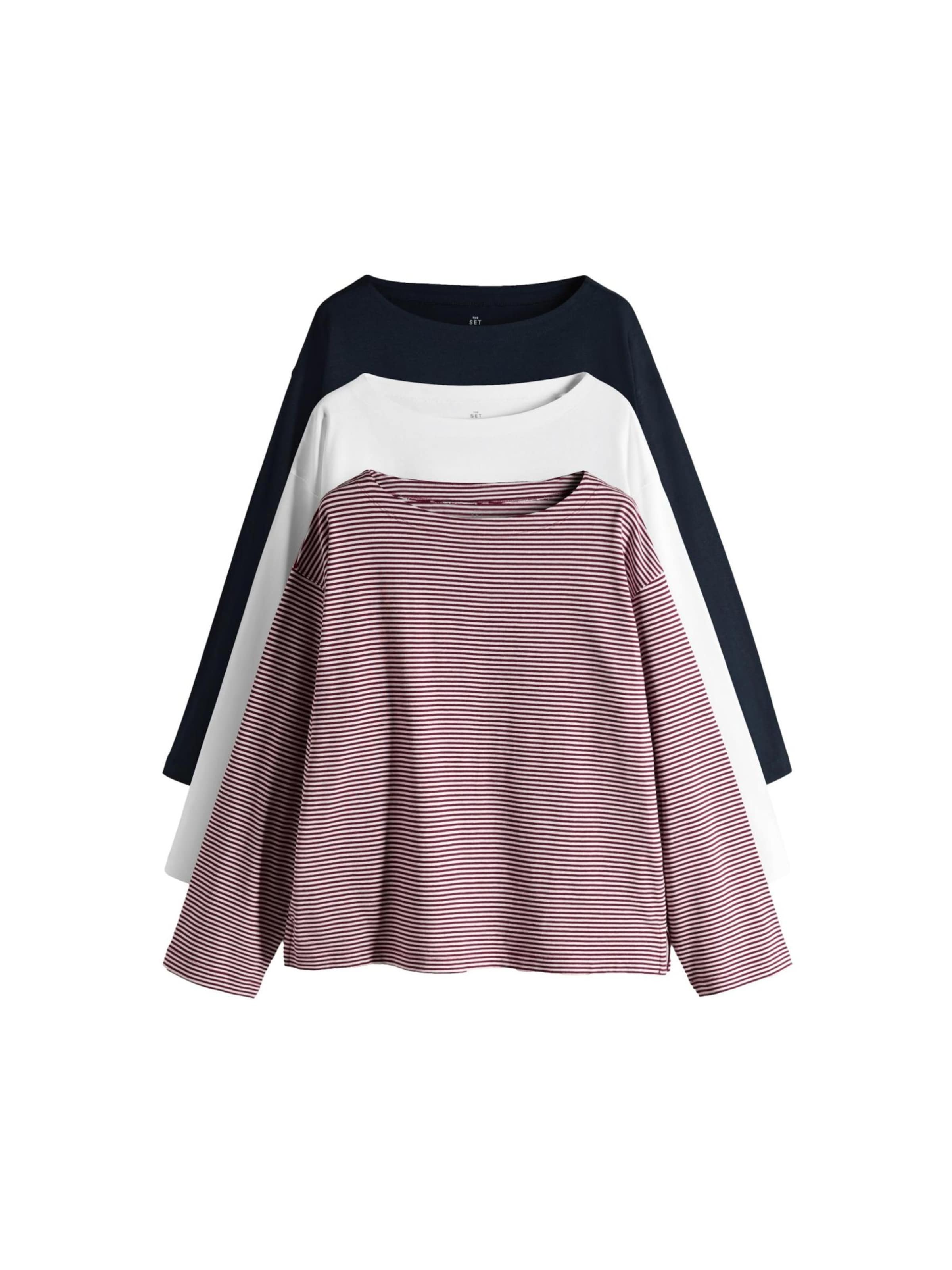 T-shirt The Set en rouge : devant