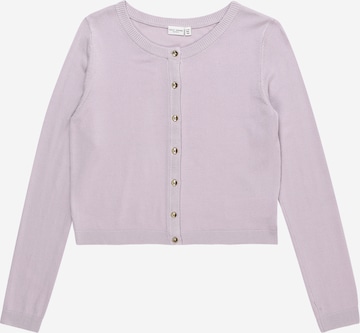 Cardigan 'VALMA' NAME IT en violet : devant