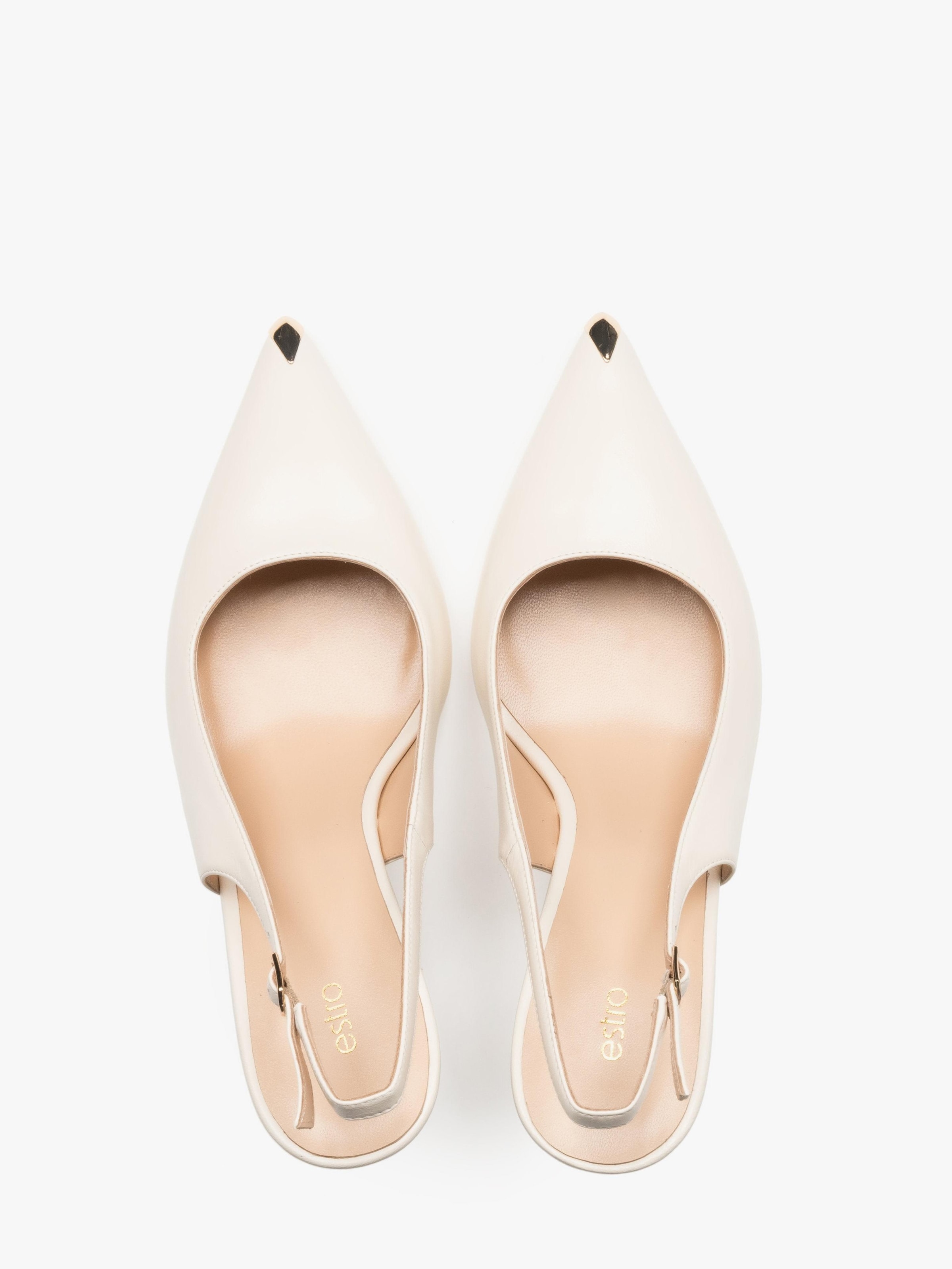 Estro - Zapatos destalonado '317-1322' en beige