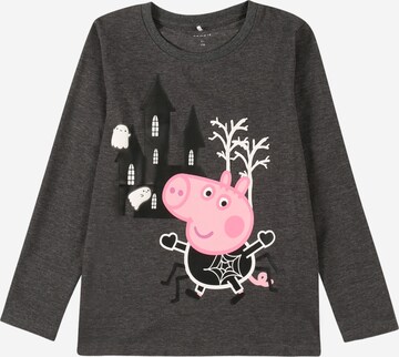 NAME IT Shirt 'Peppapig Olvan' in Grey: front