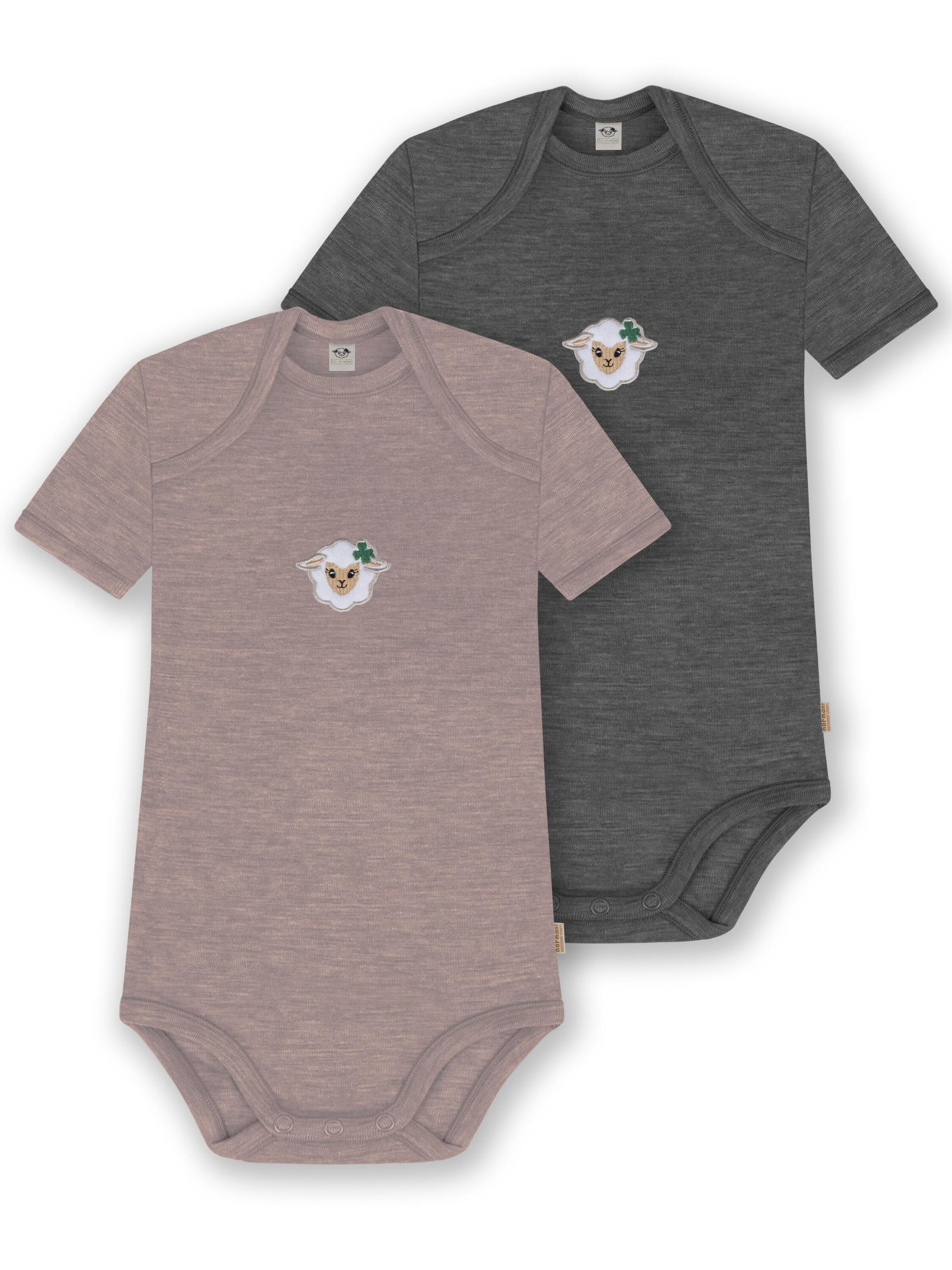 Barboteuse / body 'Tauranga' normani en mélange de couleurs : devant