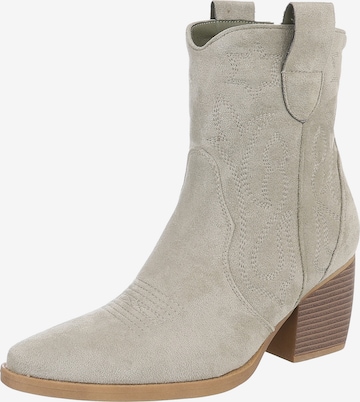 Ital-Design Cowboystiefel in Grün: Vorderseite