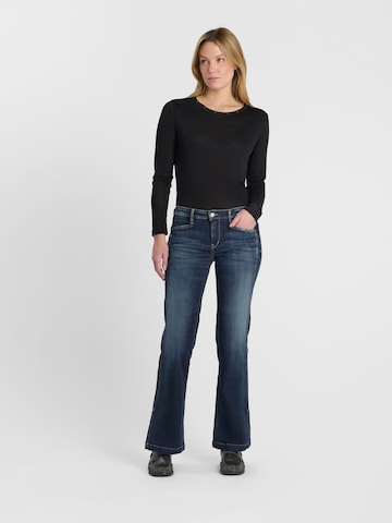 Le Temps Des Cerises Flared Jeans in Blauw: voorkant