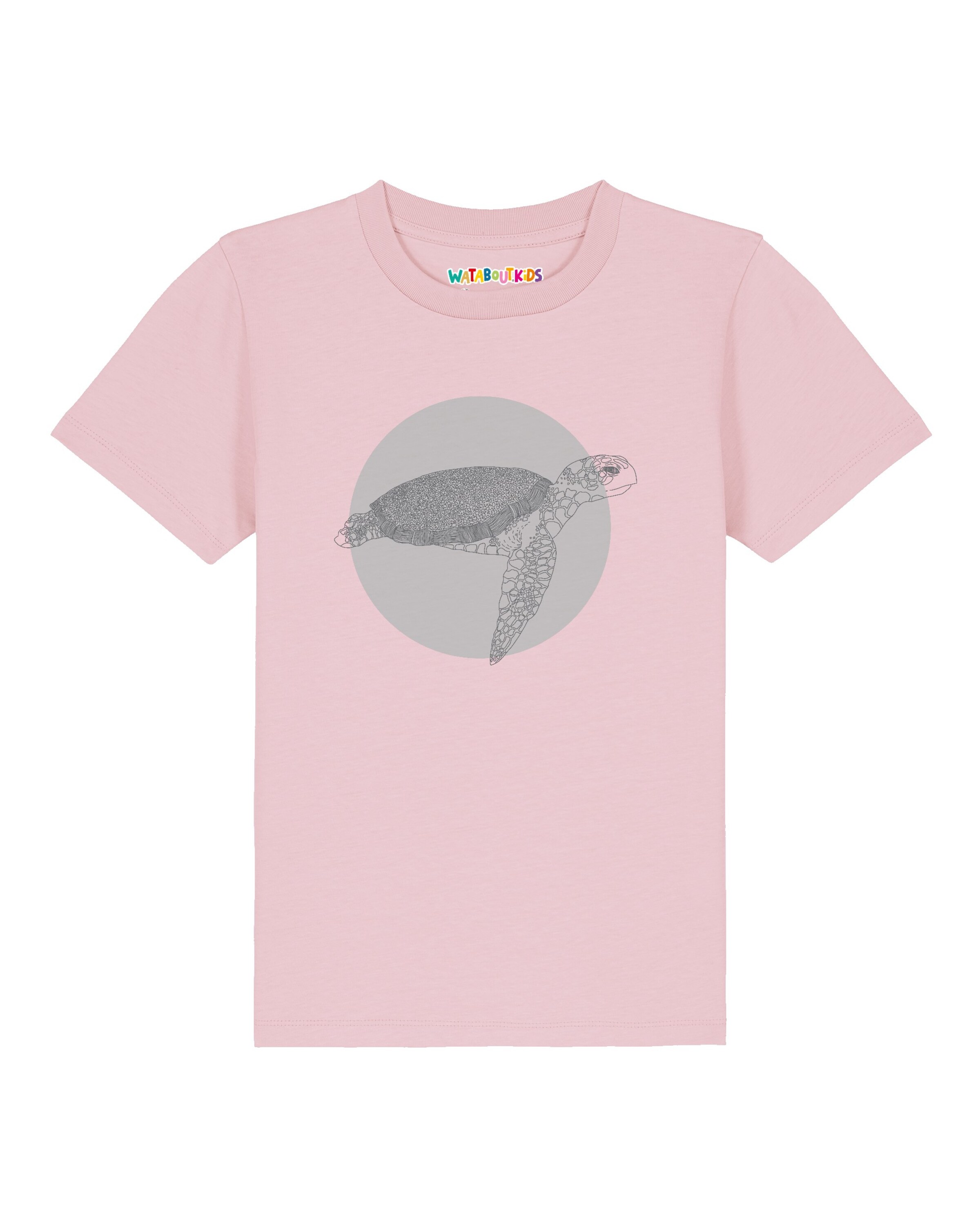 T-Shirt 'Meeresschildkröte' watabout.kids en rose : devant