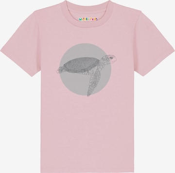 T-Shirt 'Meeresschildkröte' watabout.kids en rose : devant