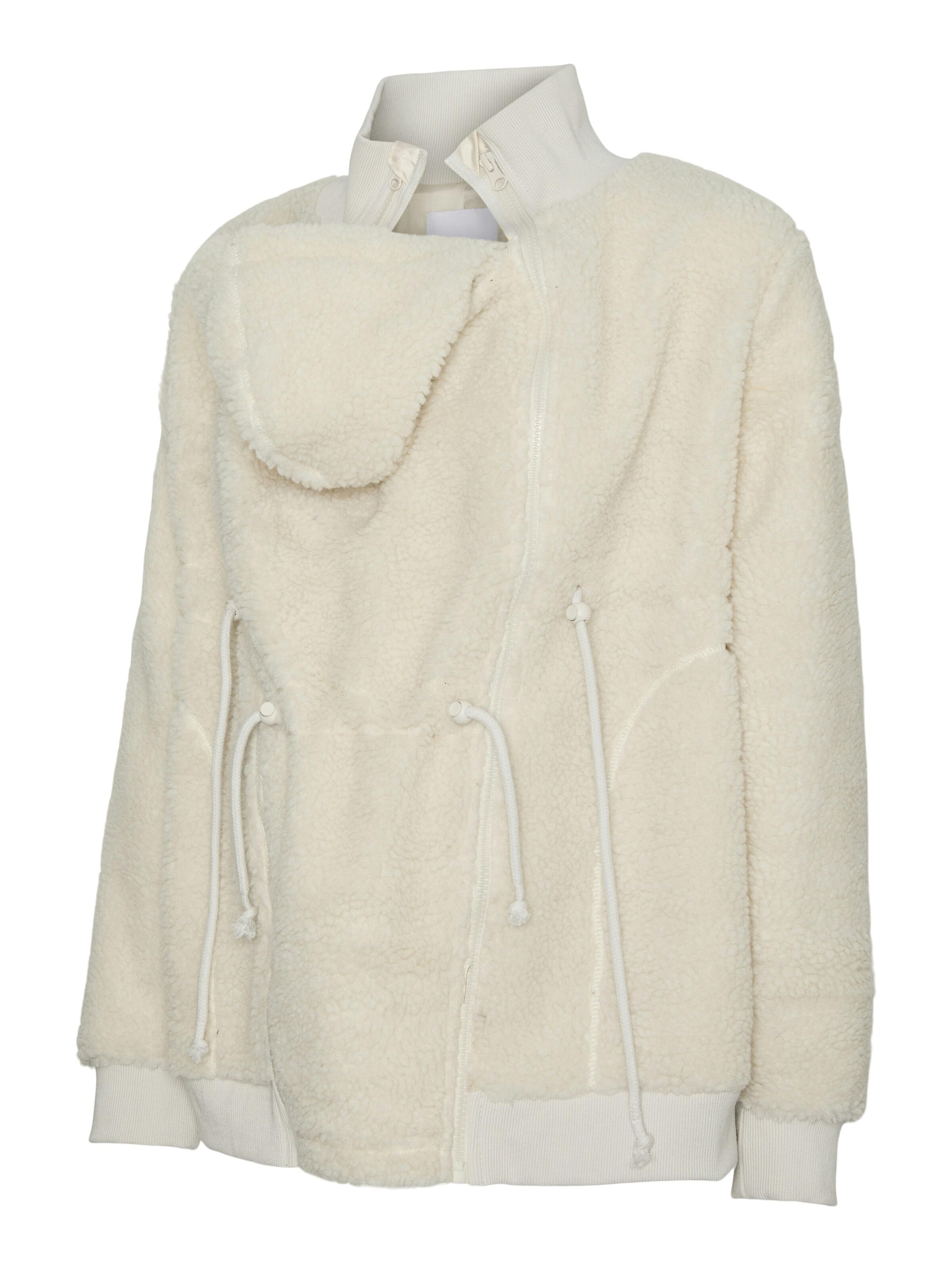 MAMALICIOUS Fleecejacke 'MLCARLY 3IN1'‌‌‌‌‌ in Beige: Vorderseite