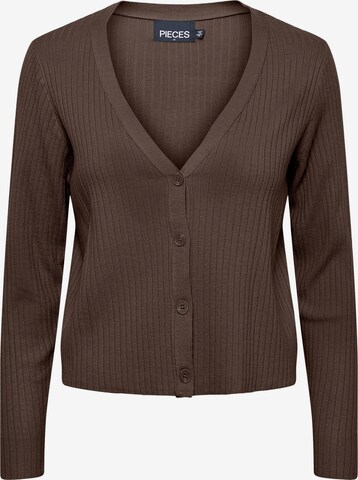 Cardigan 'Crista' PIECES en marron : devant