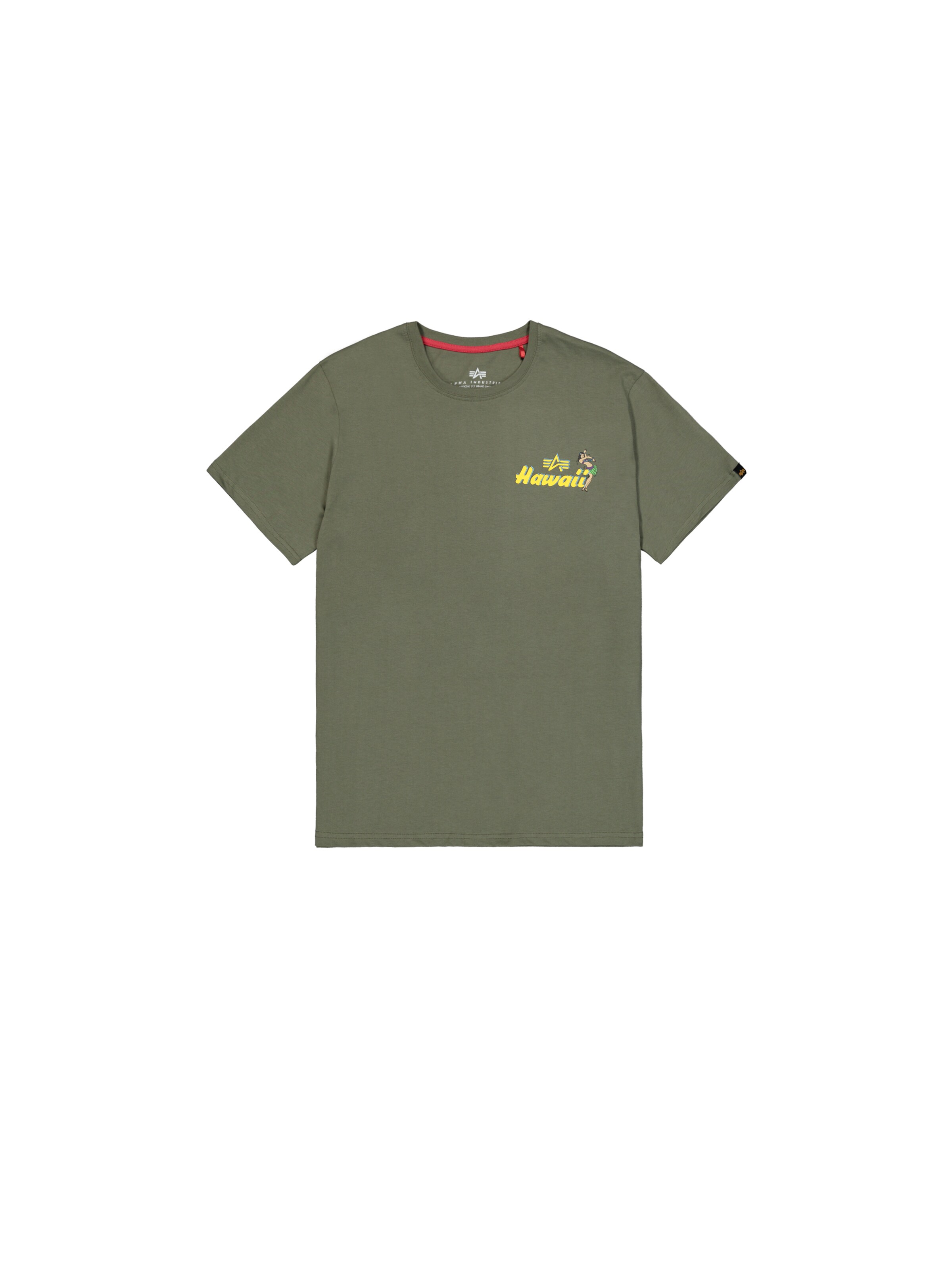 ALPHA INDUSTRIES Shirt 'Pearl Harbor' in Groen: voorkant
