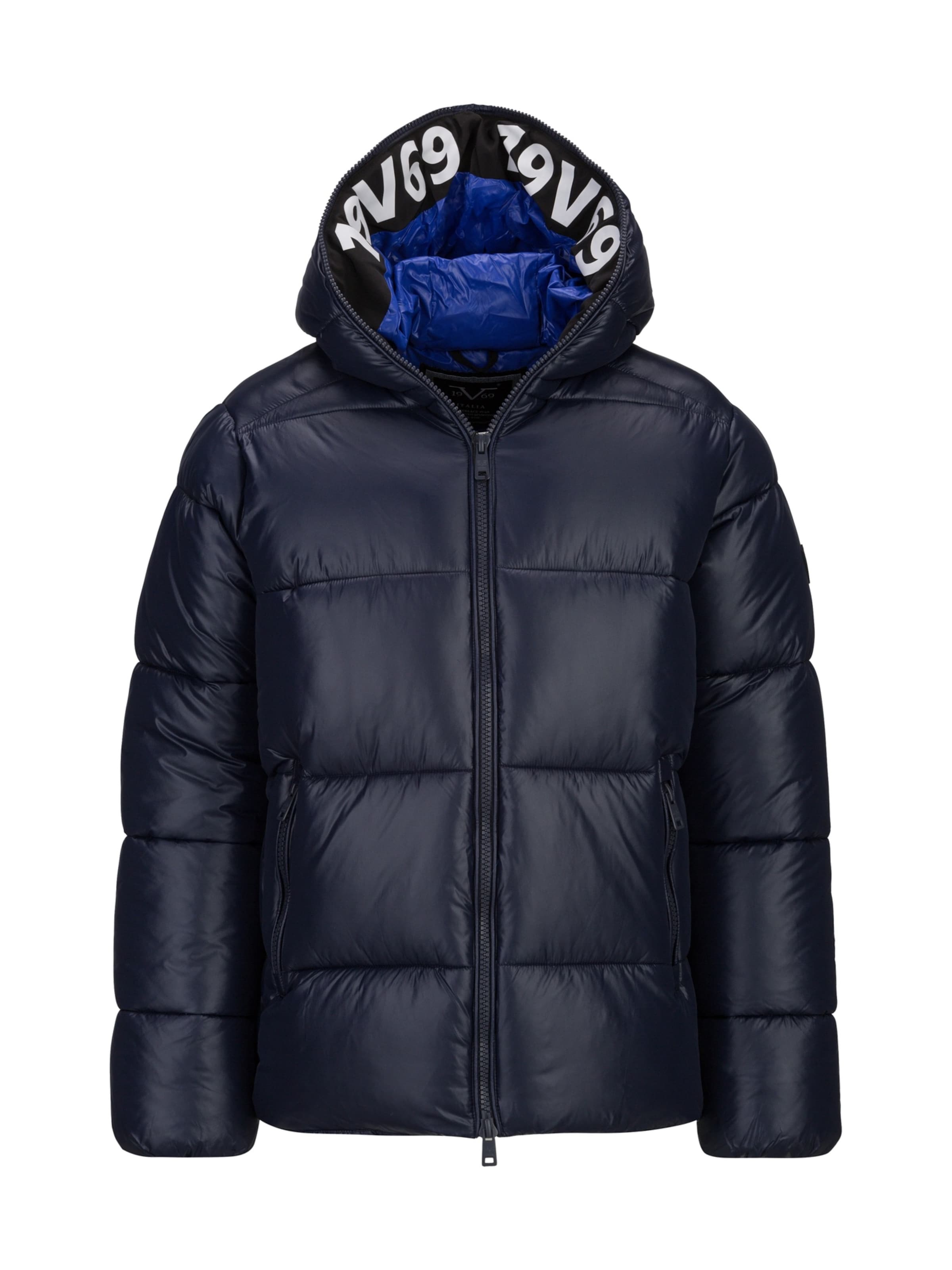 19V69 ITALIA Winterjas 'Delano' in Blauw: voorkant