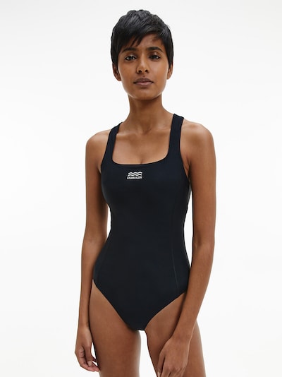 Calvin Klein Swimwear Uimapuku värissä musta, Mallinäkymä
