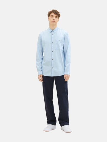 TOM TAILOR DENIM Regular Fit Hemd in Blau
