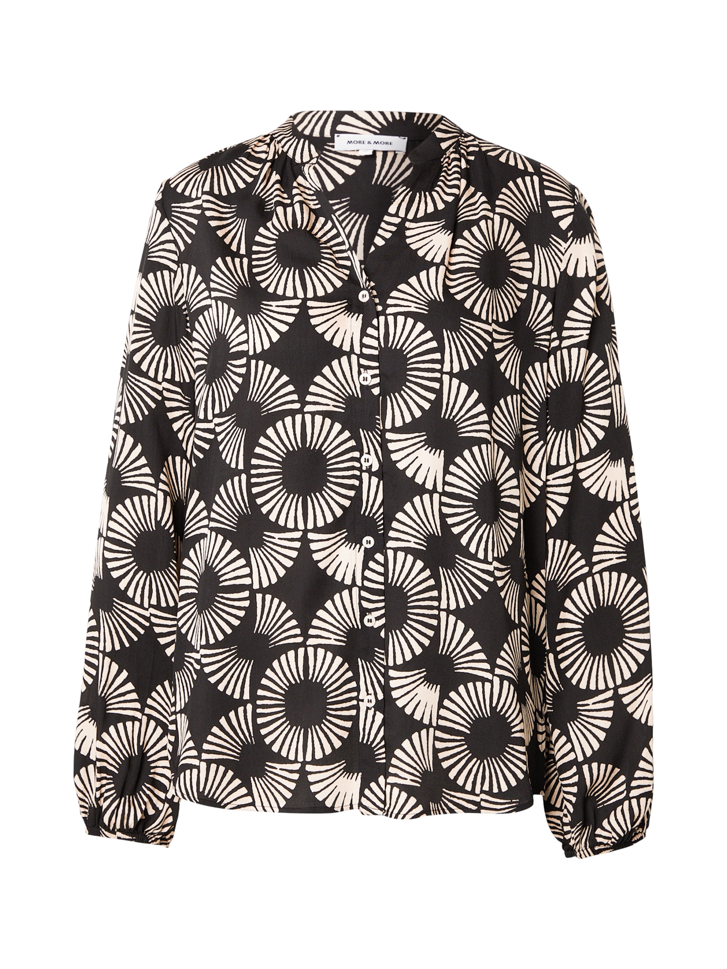Chemisier MORE & MORE en noir : devant