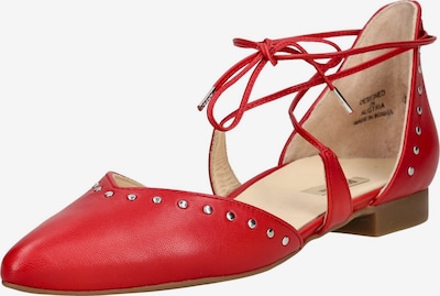 Paul Green Riemchenballerina in 37 in rot / silber, Produktansicht