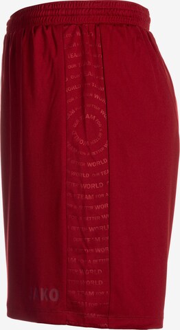 JAKO Regular Workout Pants in Red