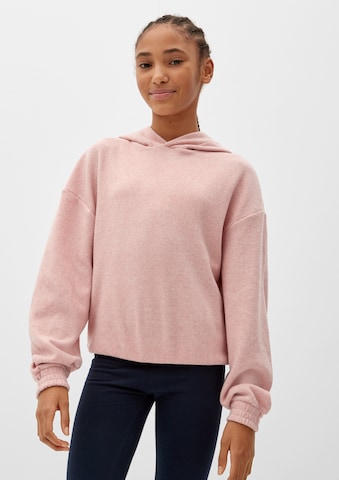 s.Oliver Sweatshirt in Roze: voorkant