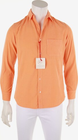 AMERICAN COLORS BY ALEX LEHR Button Up Shirt in S in Orange: front