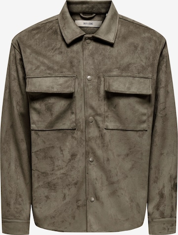 Veste mi-saison 'RAVI' Only & Sons en marron : devant