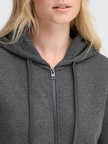 Oxmo Kapuzenfleecejacke ' OXKAREN ' in Grau