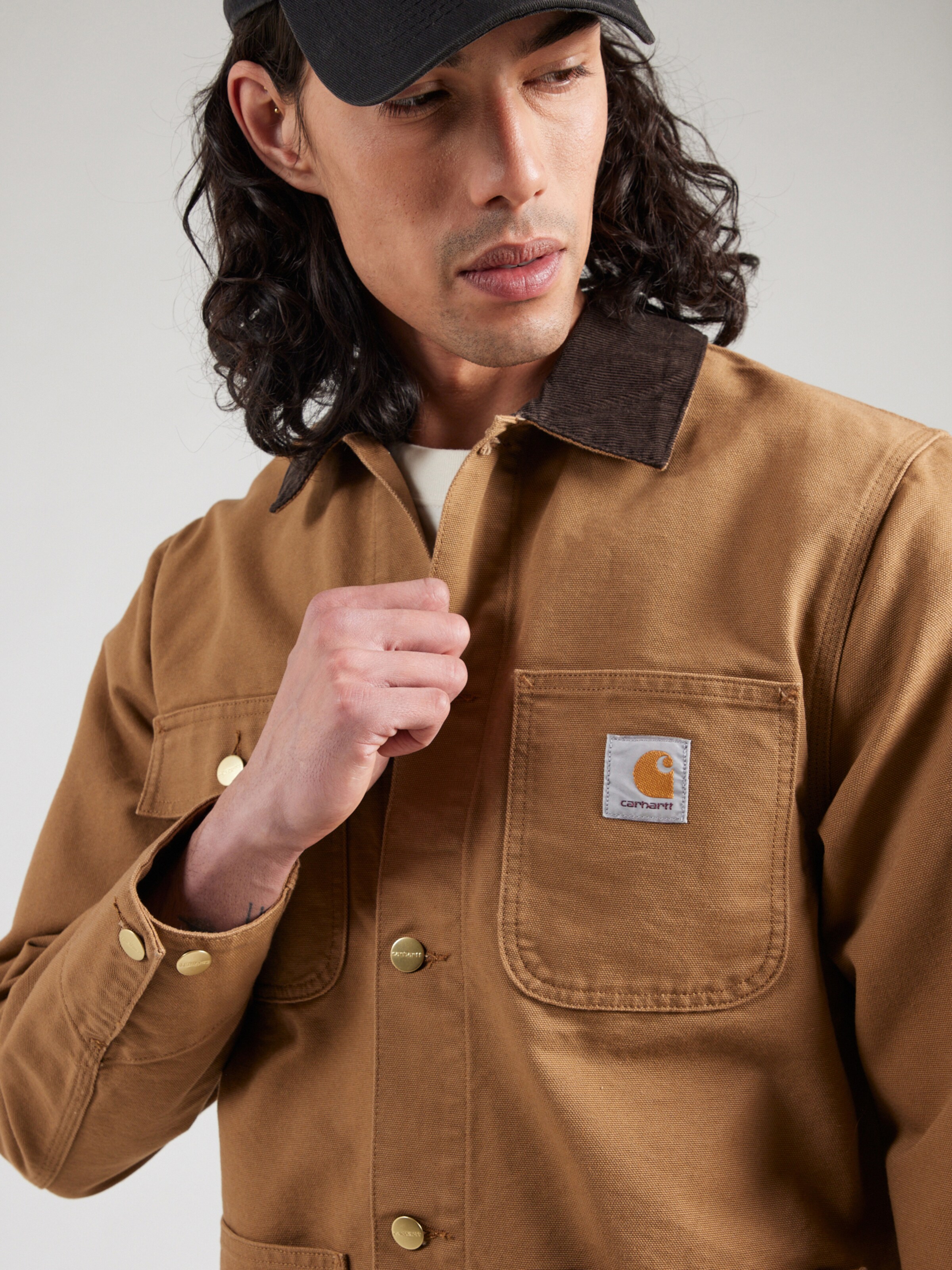 Carhartt WIP Between-Season Jacket 'Michigan' in Chocolate, Light
