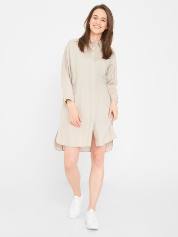 REDGREEN Shirt Dress 'Azelia' in Beige