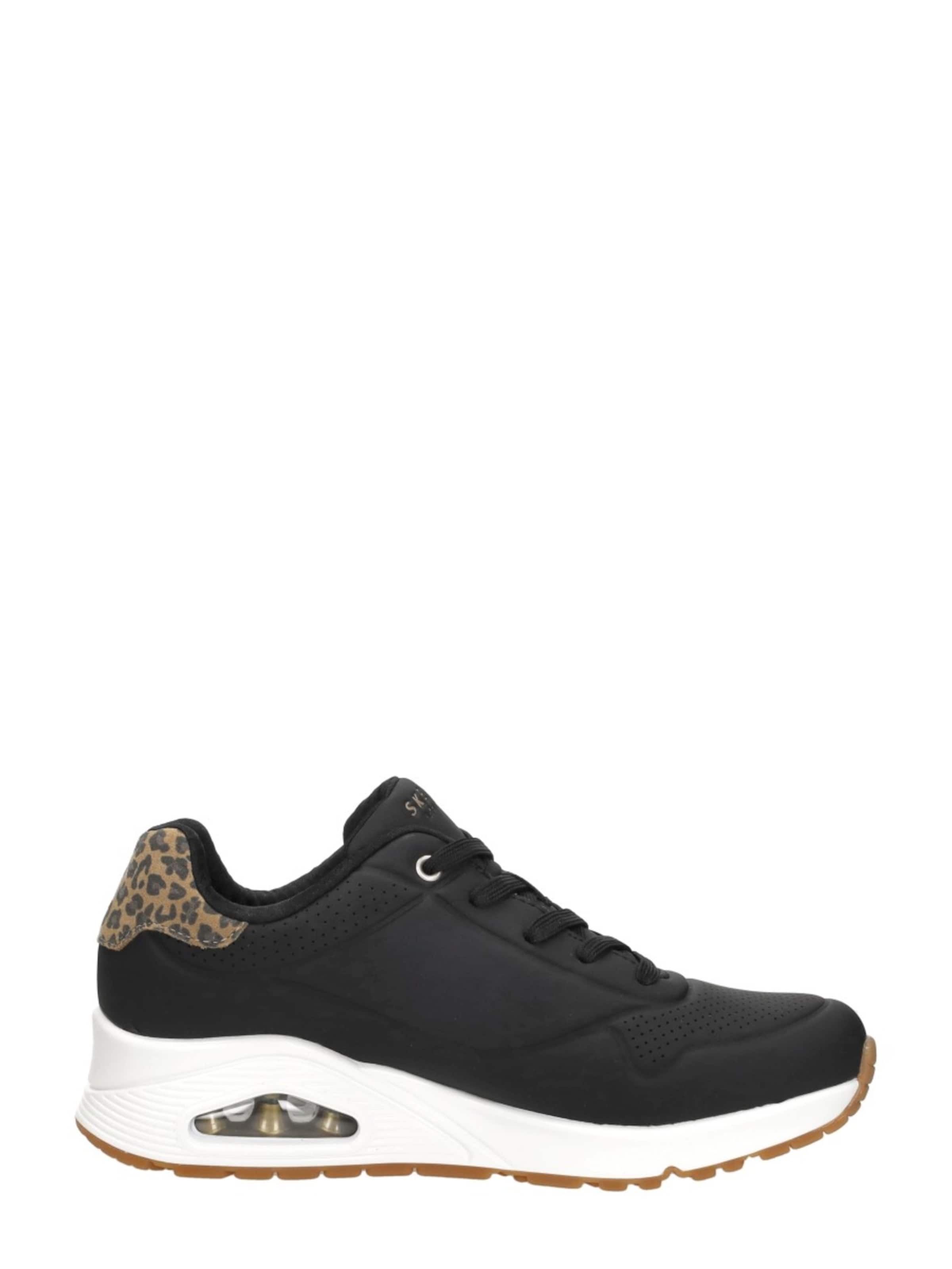 SKECHERS Platform trainers 'Uno - Jungle Nite' in Black