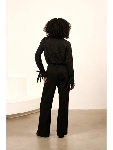 LOFTY MANNER Blouse 'QK08.1 - Blouse Mette' in Black