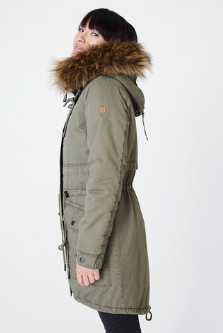 Harlem Soul Between-Seasons Parka 'Clau-Dia' in Green