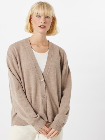 Cardigan 'Amaris' Samsøe Samsøe en beige : devant