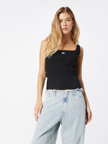 Calvin Klein Jeans Top - fekete: elől