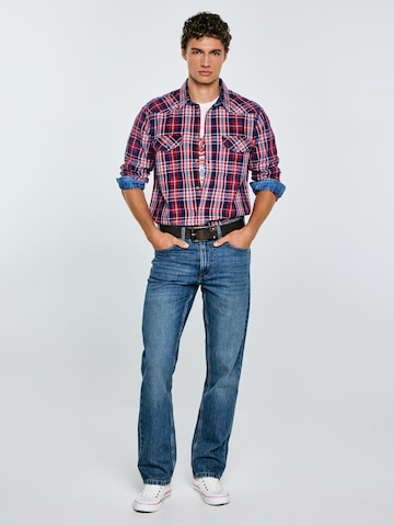 BIG STAR Comfort fit Overhemd ' RETINEZI ' in Rood